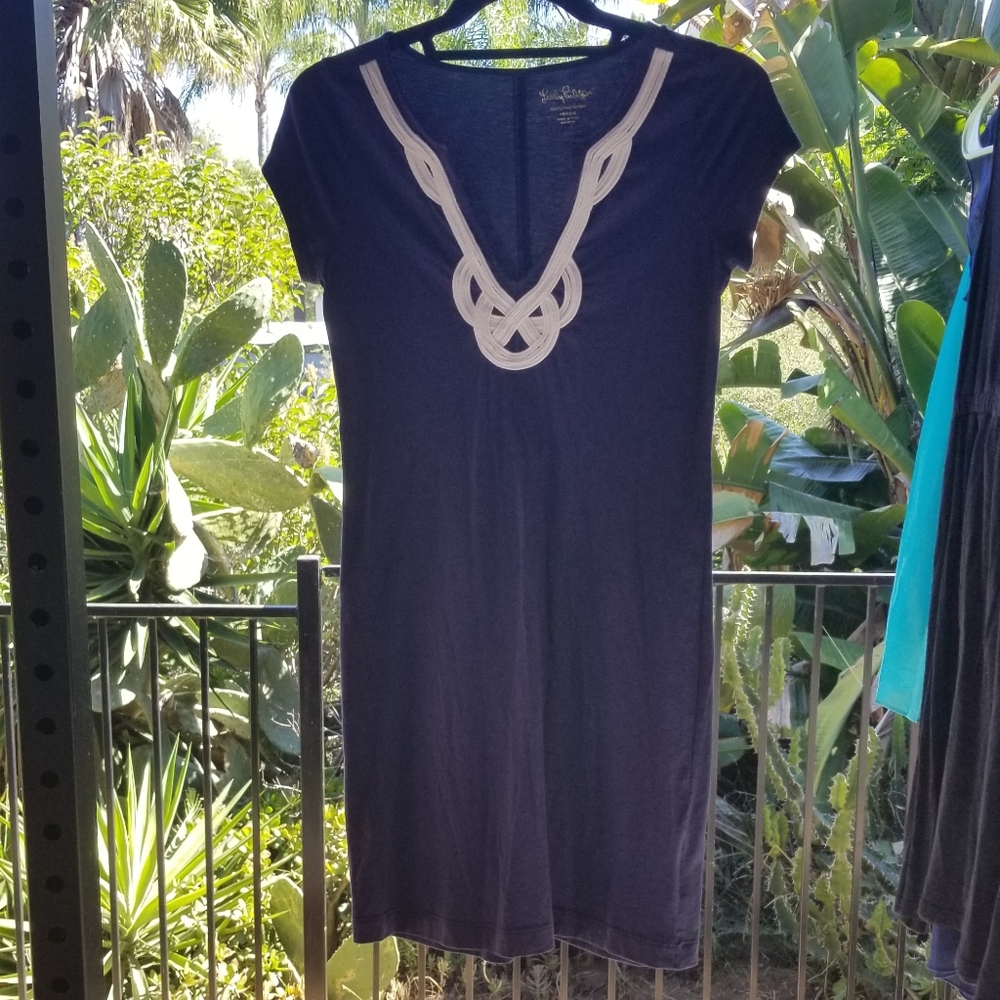 Lilly Pulitzer navy blue dress